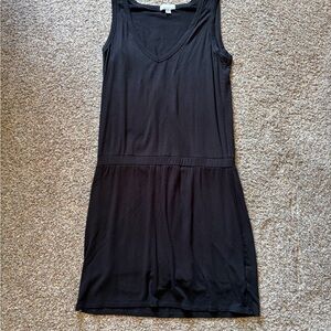 Allison Joy Black Sleeveless Mini Dress w built in shorts